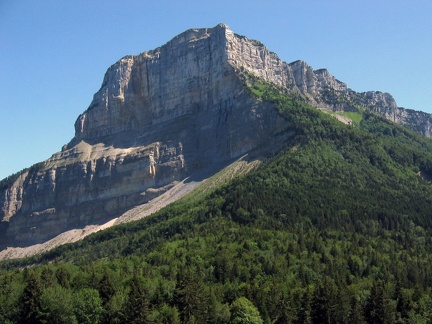 La face nord du Mont Granier (Merci à Wikipedia pour la photo)